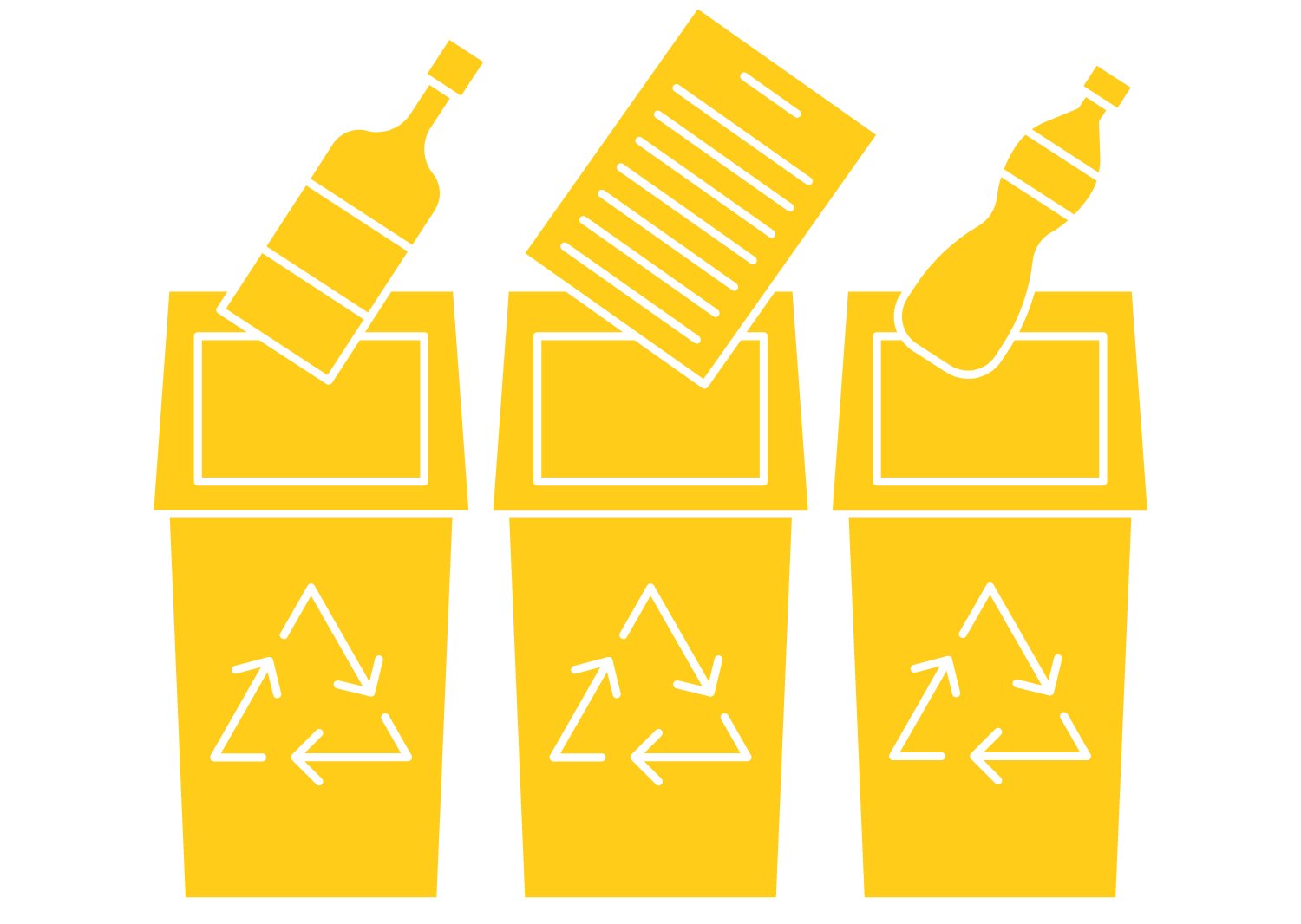 Waste recycling bins